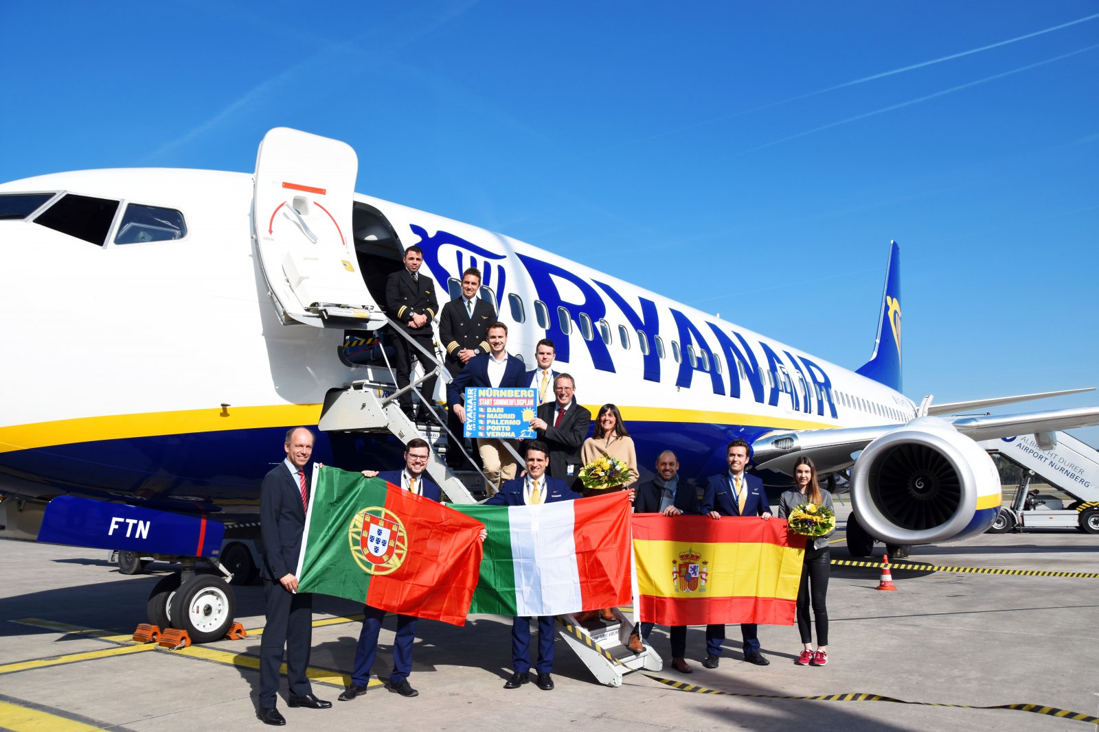RYANAIR STARTET FÜNF NEUE SOMMERSTRECKEN AB NÜRNBERG – Ryanair's