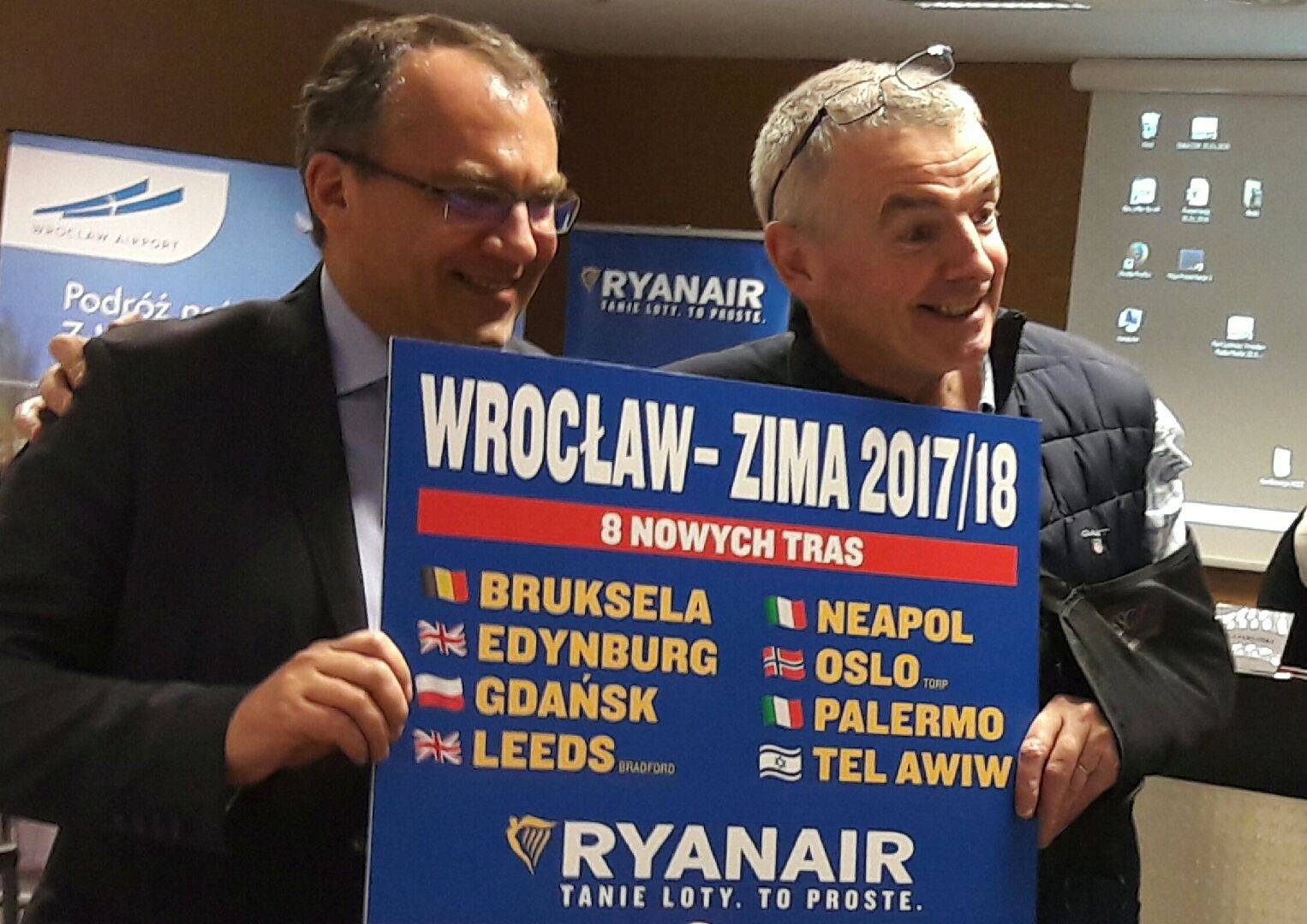 Ryanair Ogłasza Rekordowy Rozkład Lotów Z Wrocławia Na Zimę 2017/18