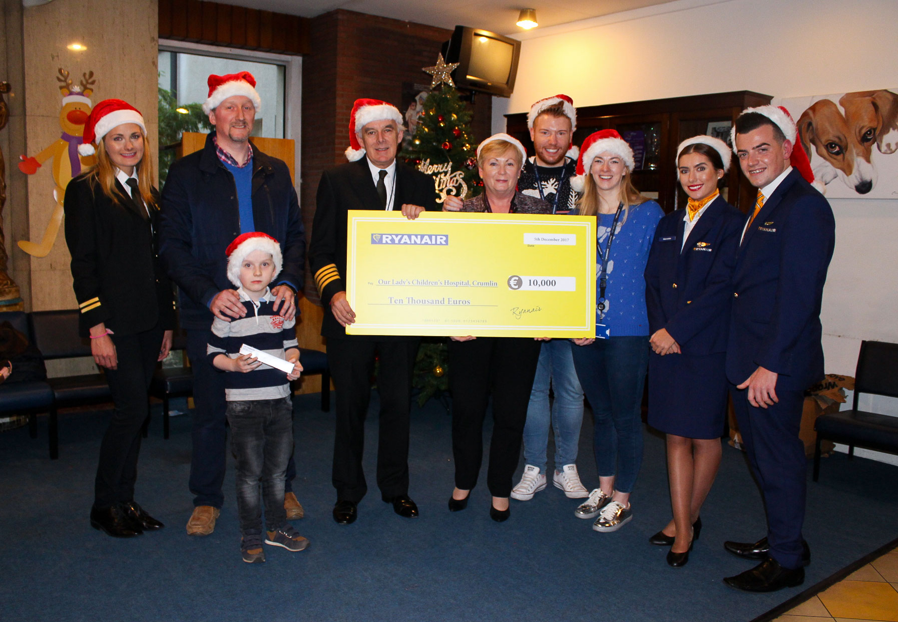 €10,000 Donated To Our Lady’s Children’s Hospital
