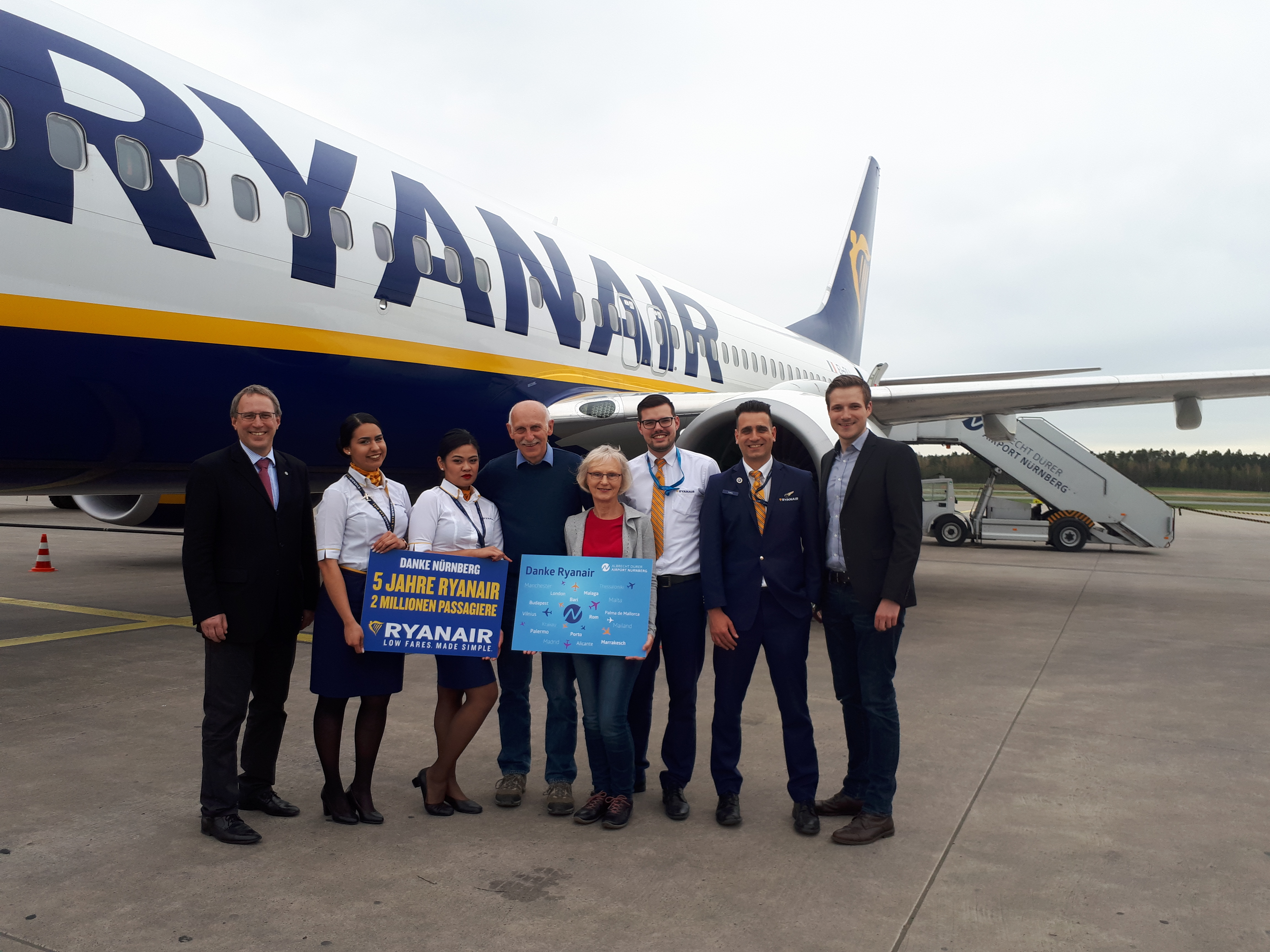 Ryanair Feiert 2 Mio. Passagiere In Nürnberg Mit Einer Riesigen Rabattaktion Ab 9,99 Eur