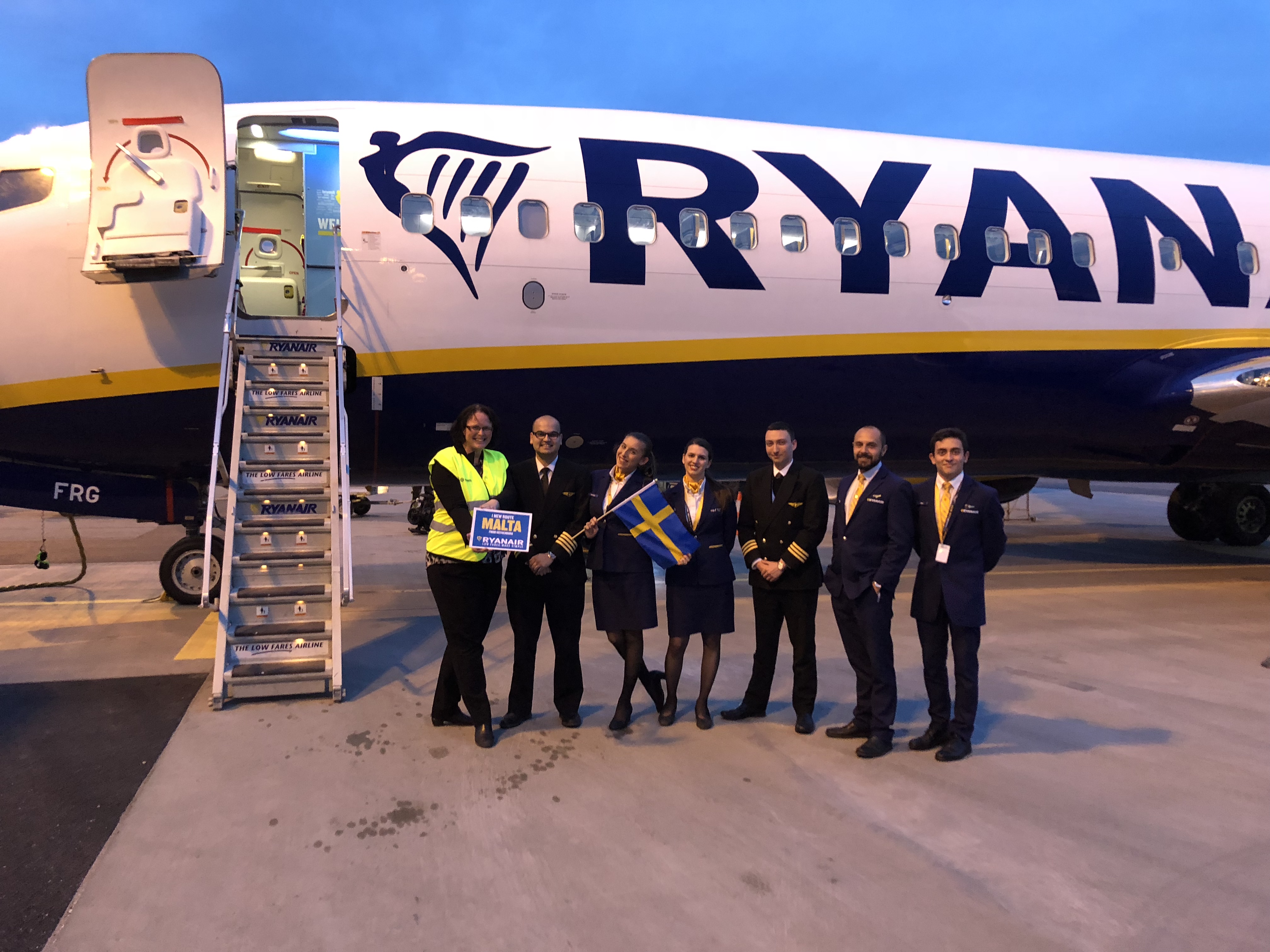 First Summer Flight From Sweden To Malta Takes Off