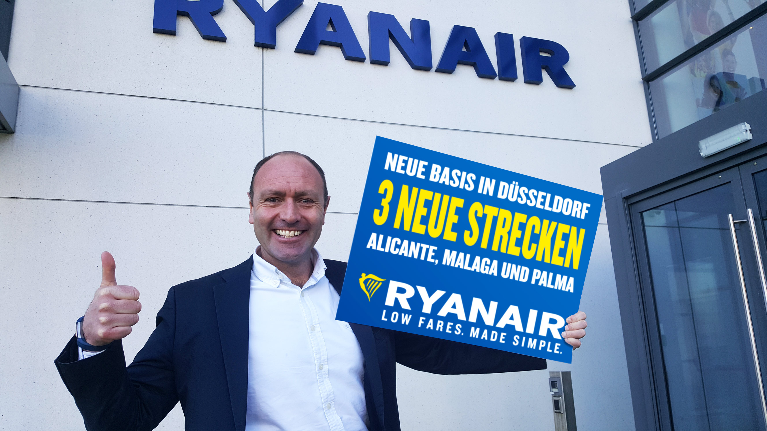 Ryanair Wird Neue Basis In Düsseldorf Eröffnen (86. Basis)