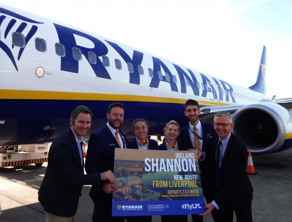 Liverpool – Shannon Flights Take Off – Ryanair's Corporate Website