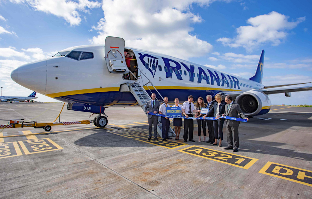 Ryanair Inaugura A Sua Nova Rota Entre Ponta Delgada E Manchester