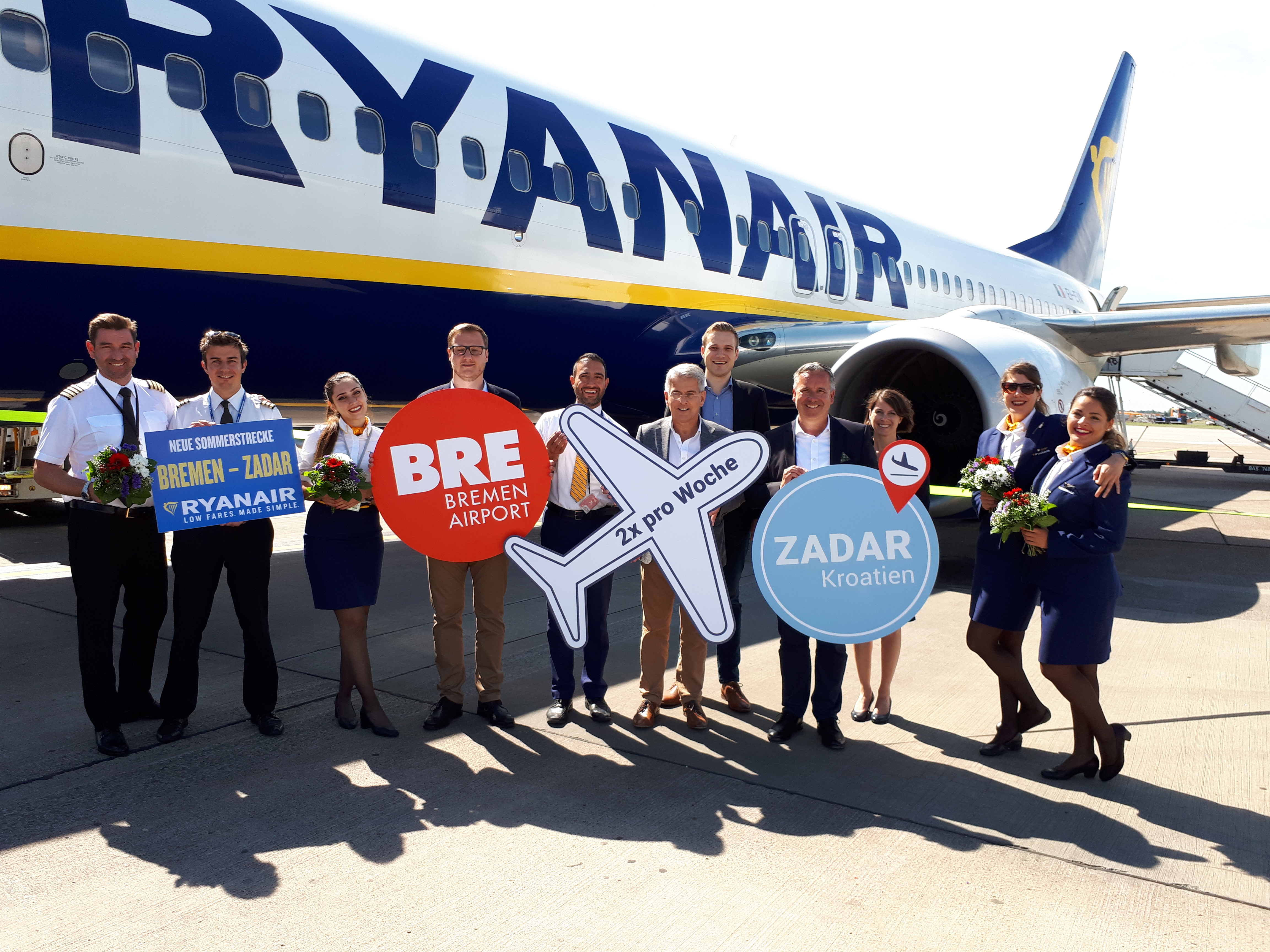 Ryanair Startet Neue Sommerstrecke Von Bremen Nach Zadar