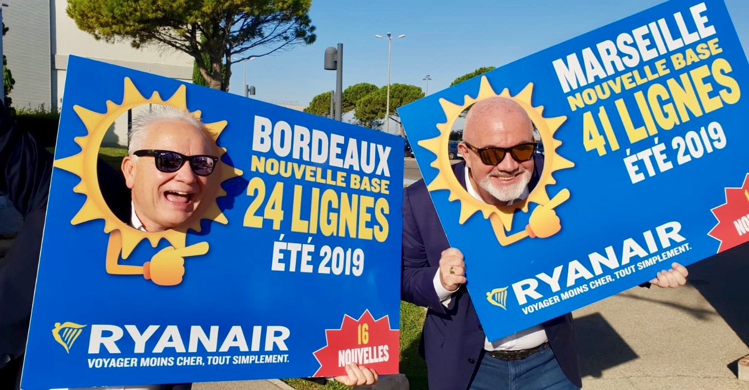 Ryanair To Open 2 New French Bases At Bordeaux & Marseille