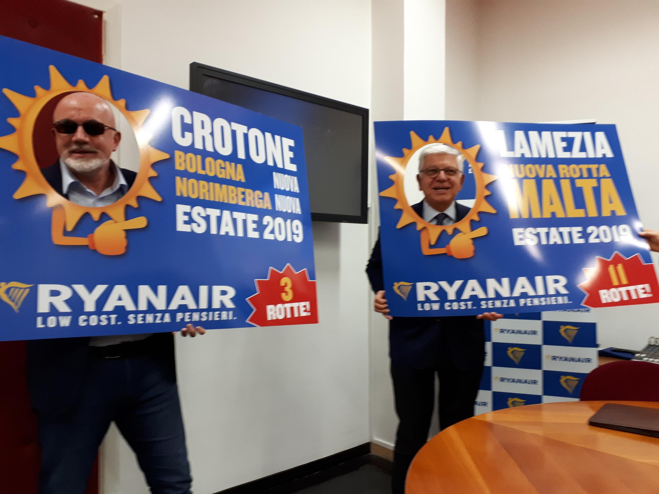 Ryanair Lancia La Programmazione Estate 2019 Dalla Calabria