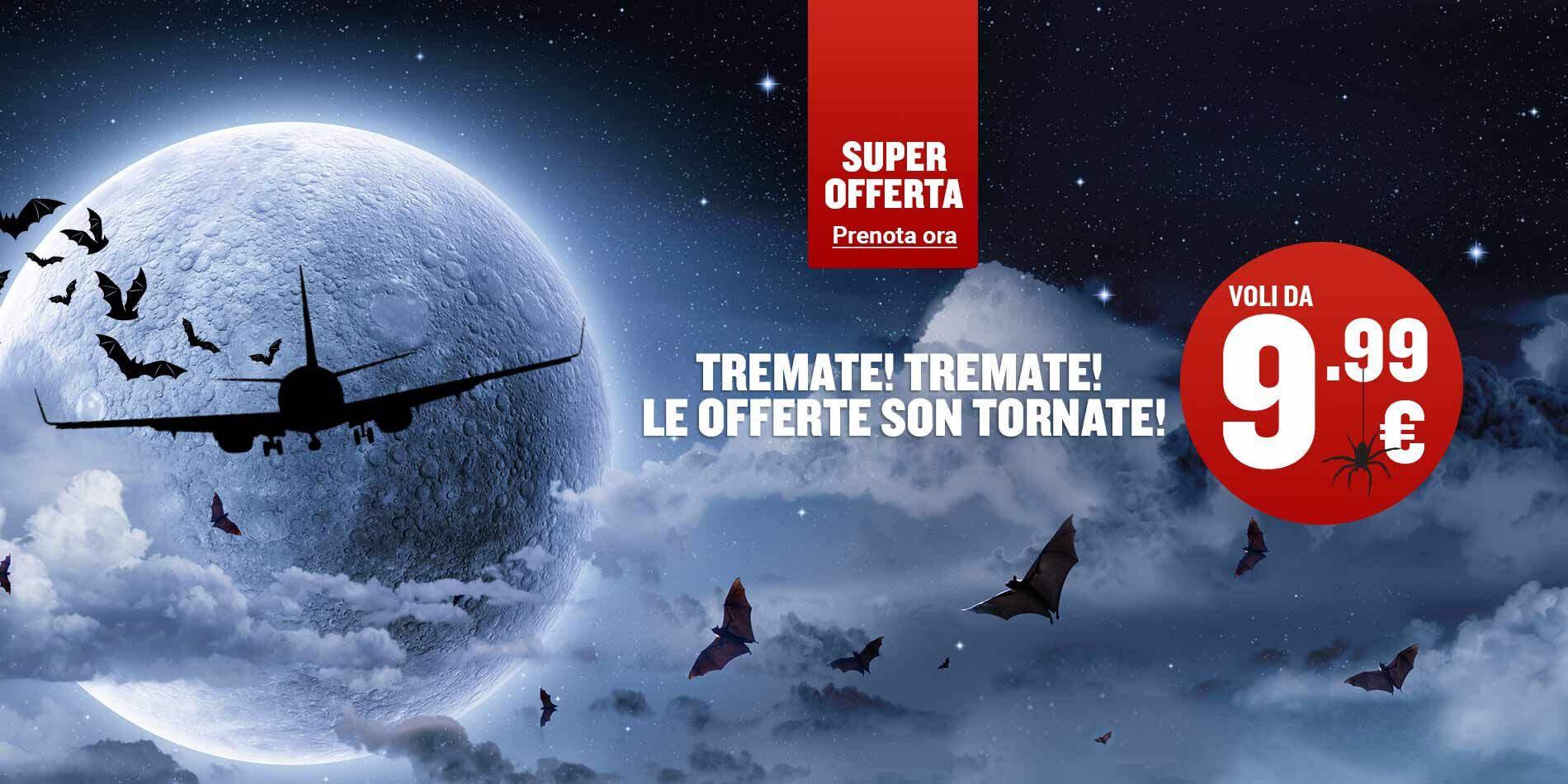 Ryanair: Halloween È Arrivato! Maxi Offerta Con Posti A Partire Da € 9,99