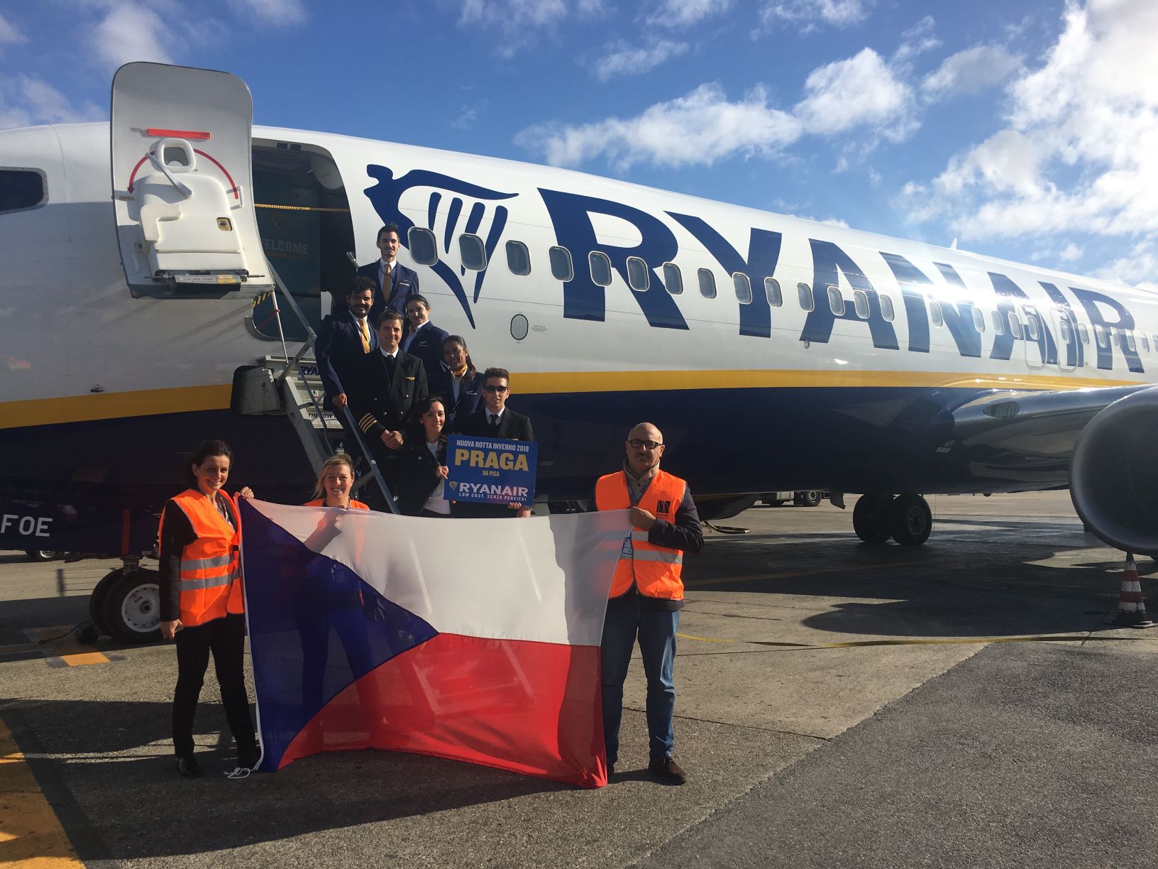 Ryanair: Al Via Oggi La Nuova Rotta Invernale Da Pisa A Praga