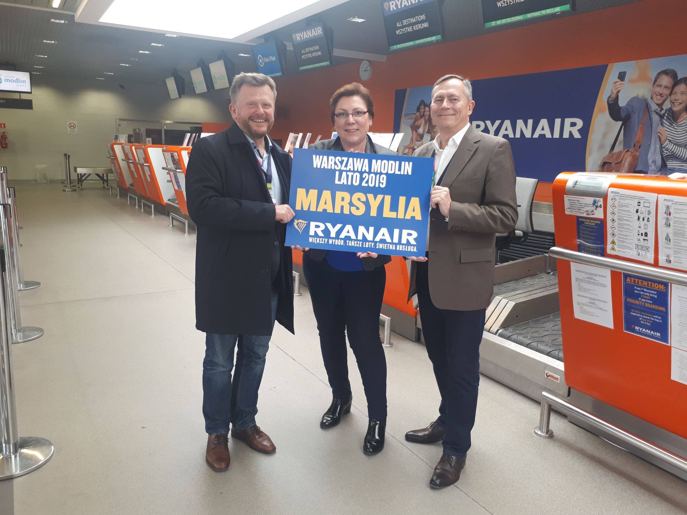 Ryanair – Inauguracja Sezonu Lato 2019 Na Lotnisku  Warszawa Modlin   Nowa Trasa Do Marsylii, Wiele Wakacyjnych Kierunków