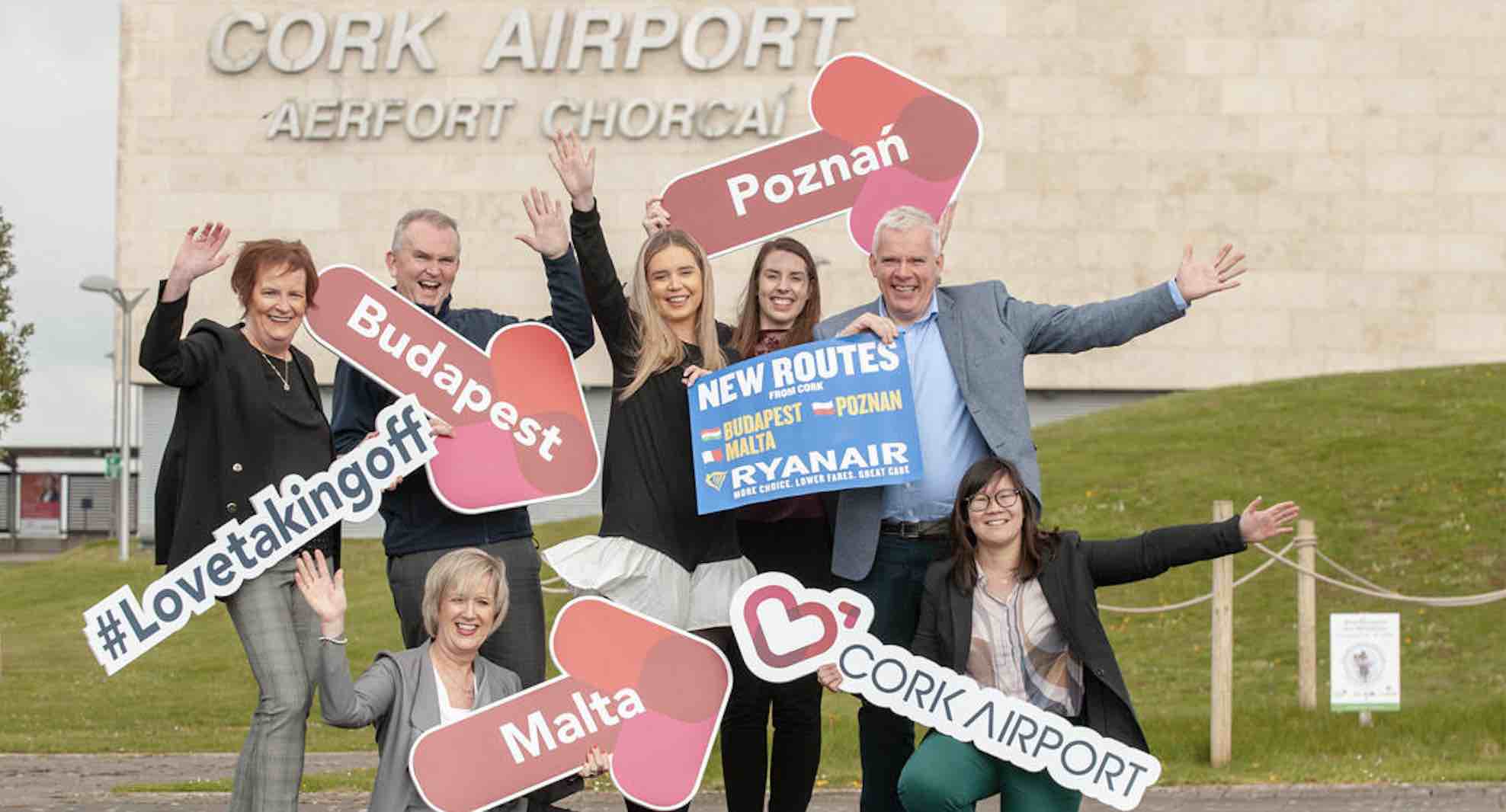 RYANAIR’S FIRST CORK TO BUDAPEST, POZNAN AND MALTA FLIGHTS TAKE OFF