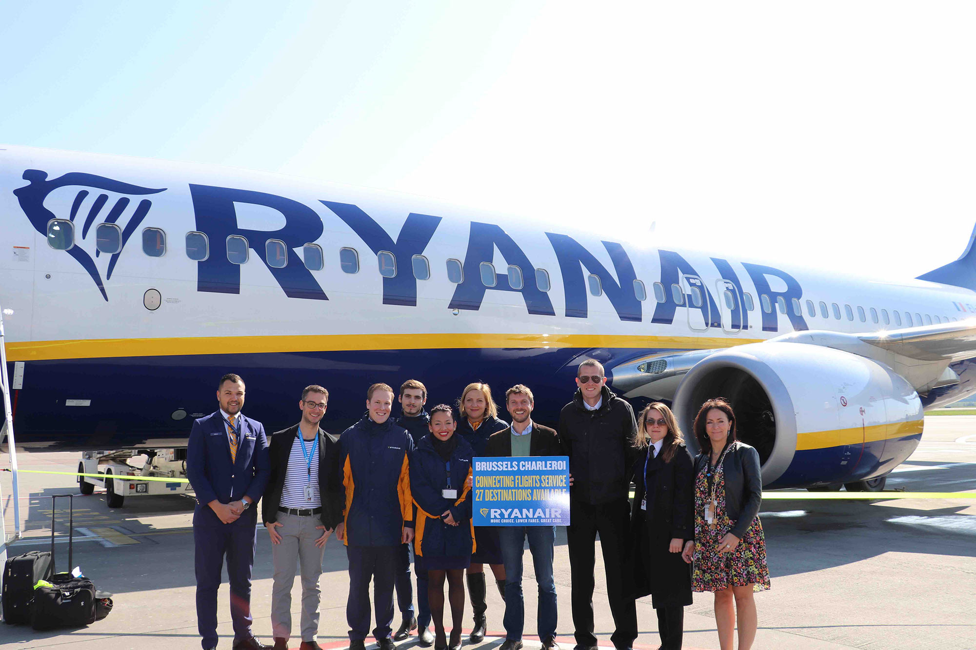 Ryanair Launches Connecting Flights Service  From Brussels Charleroi With 27 Routes