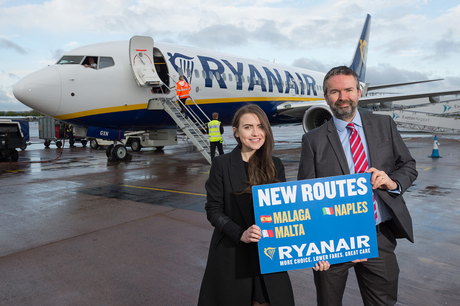 Ryanair’s First Exeter Flights Take Off  3 New Routes To Malta, Naples & Malaga