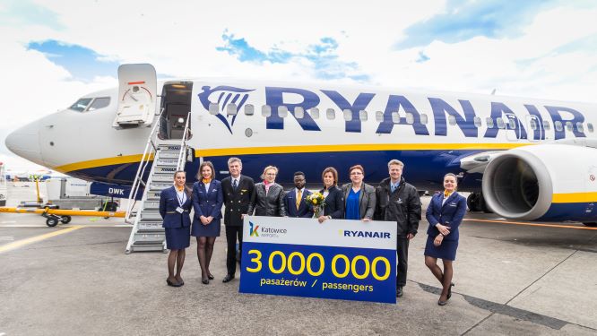 Ryanair Obsłużył W Katowicach 3 Miliony Pasażerów