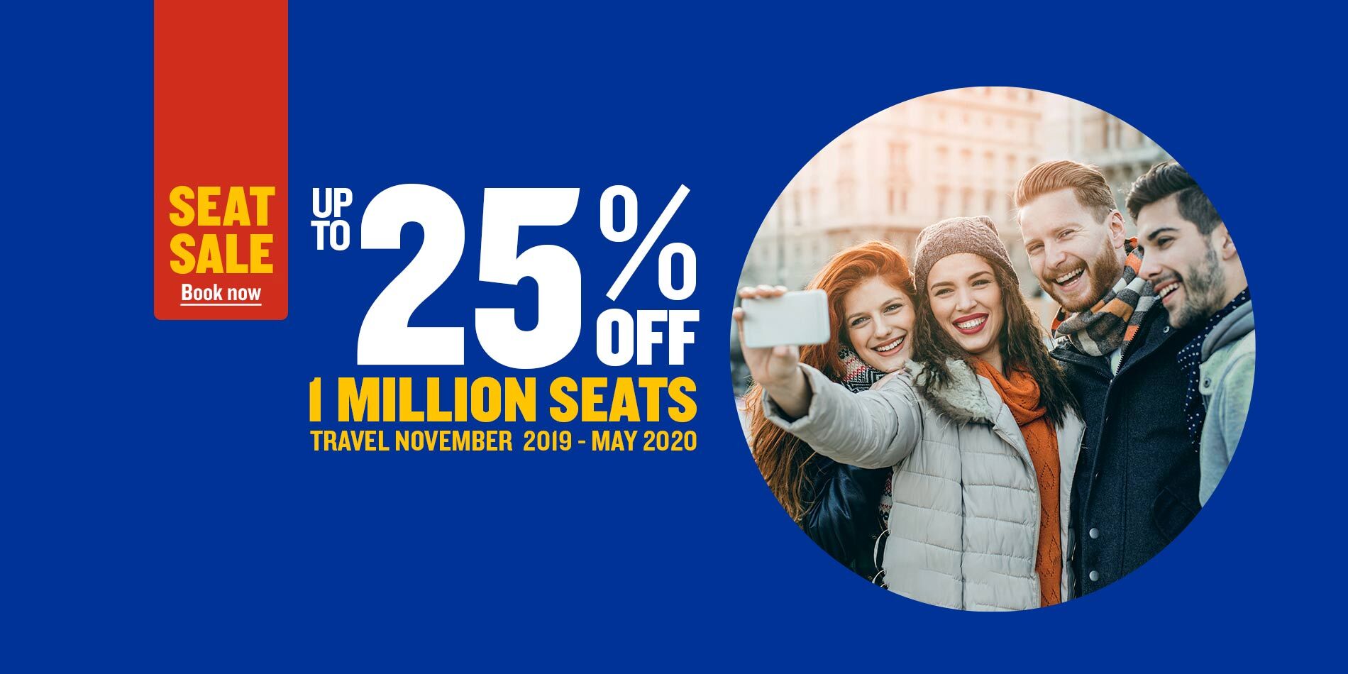 Ryanair Launches “Awesome Autumn” Seat Sale, 25% Off 1 Million Seats Between November And May 2020