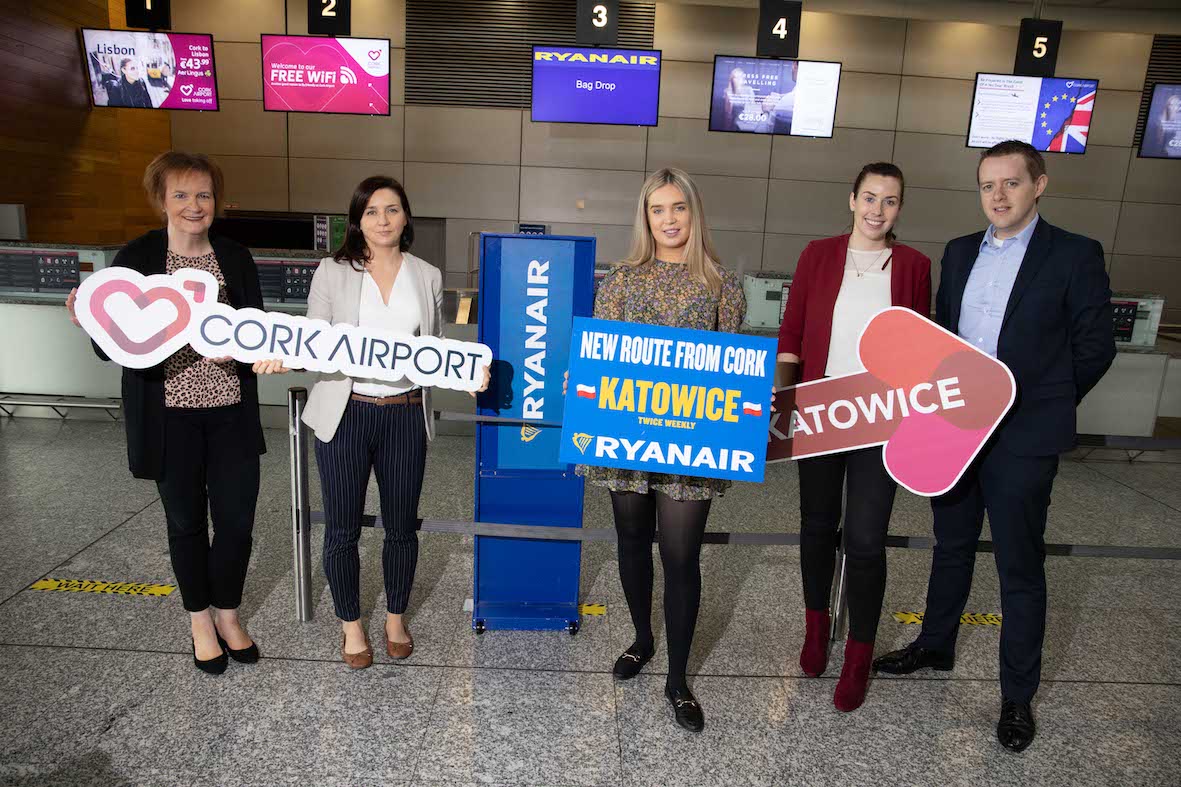 Ryanair’s First Cork Flight To Katowice Takes Off