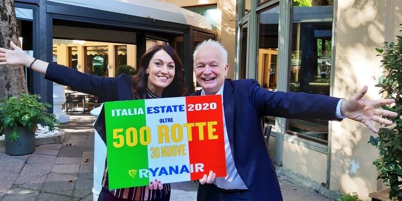 RYANAIR ANNUNCIA GLI OPERATIVI DELL’ESTATE 2020 IN ITALIA