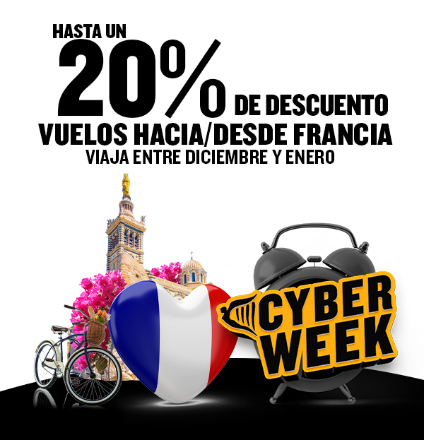 DÍA 5 DE LA ‘CYBER WEEK’ DE RYANAIR:  20% DE DESCUENTO EN VUELOS DESDE Y HACIA FRANCIA