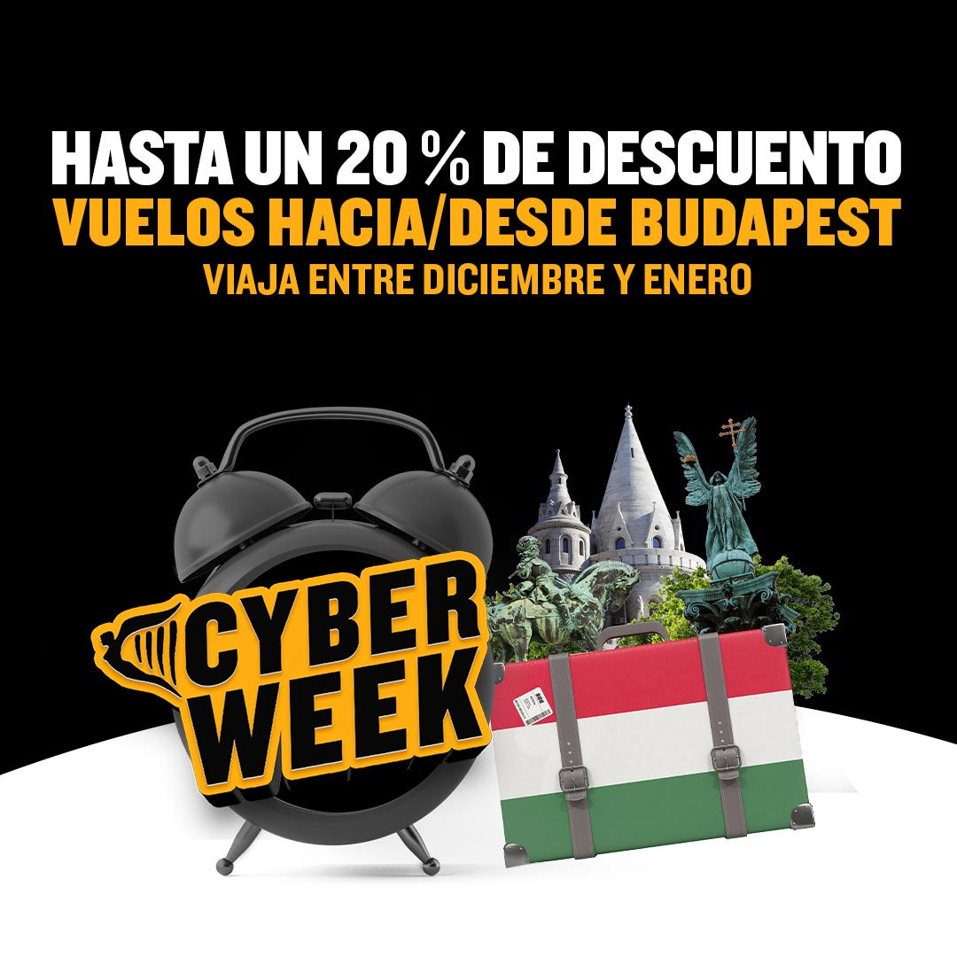 DÍA 4 DE LA ‘CYBER WEEK’ DE RYANAIR:  20% DE DESCUENTO EN VUELOS A BUDAPEST