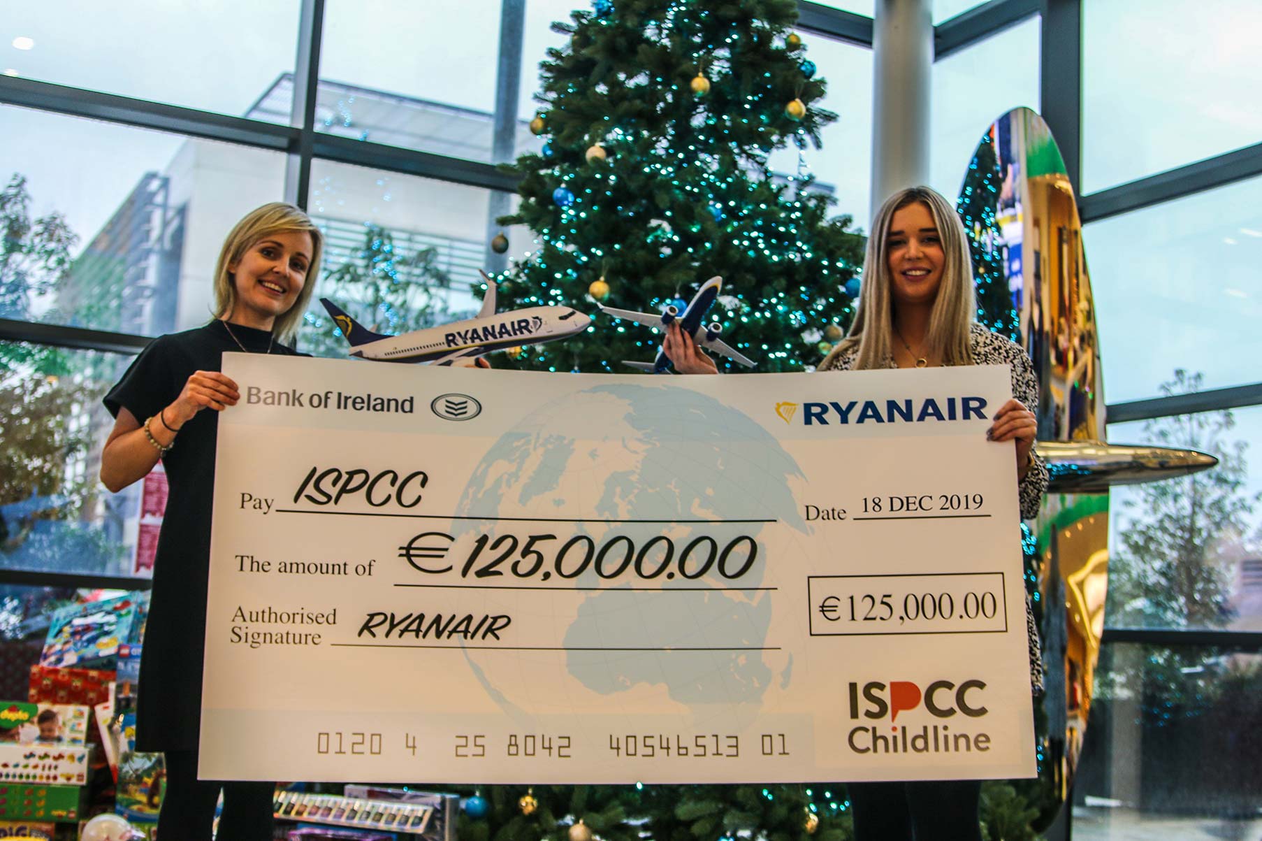 Ryanair Donates €125,000 To ISPCC Childline