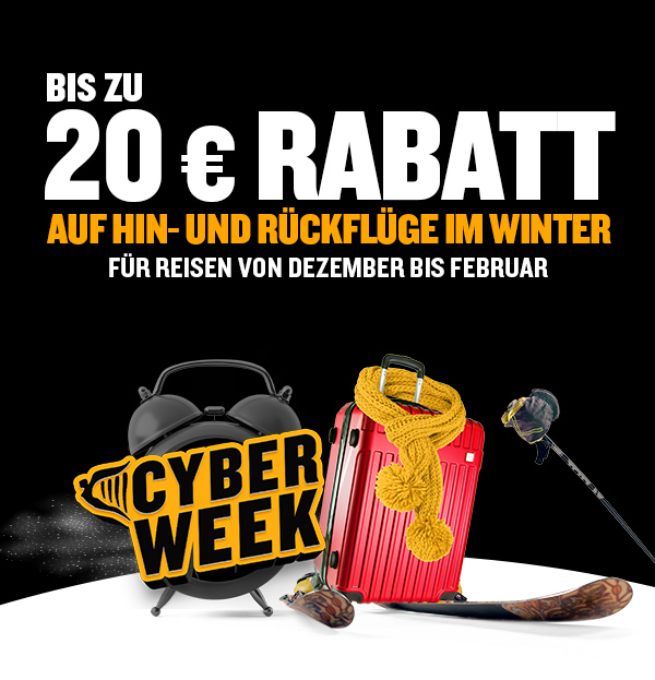Letzter Tag Des Ryanair ‘Cyber Week’ Sales Bis Zu 20€ Rabatt Auf Rückflüge Im Winter
