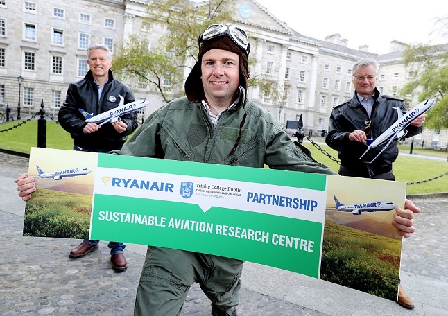 Ryanair & Trinity College Starten Zentrum Für Nachhaltige Flugkraftstoffe  Ryanair Verpflichtet Sich Zu 12,5% Sustainable Aviation Fuel (Saf) Ziel Bis 2030