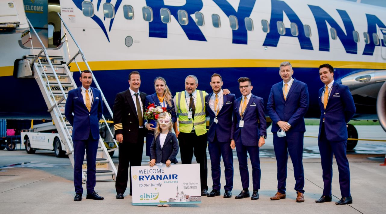 Ryanair’s First Ever Sibiu Flight Takes Off