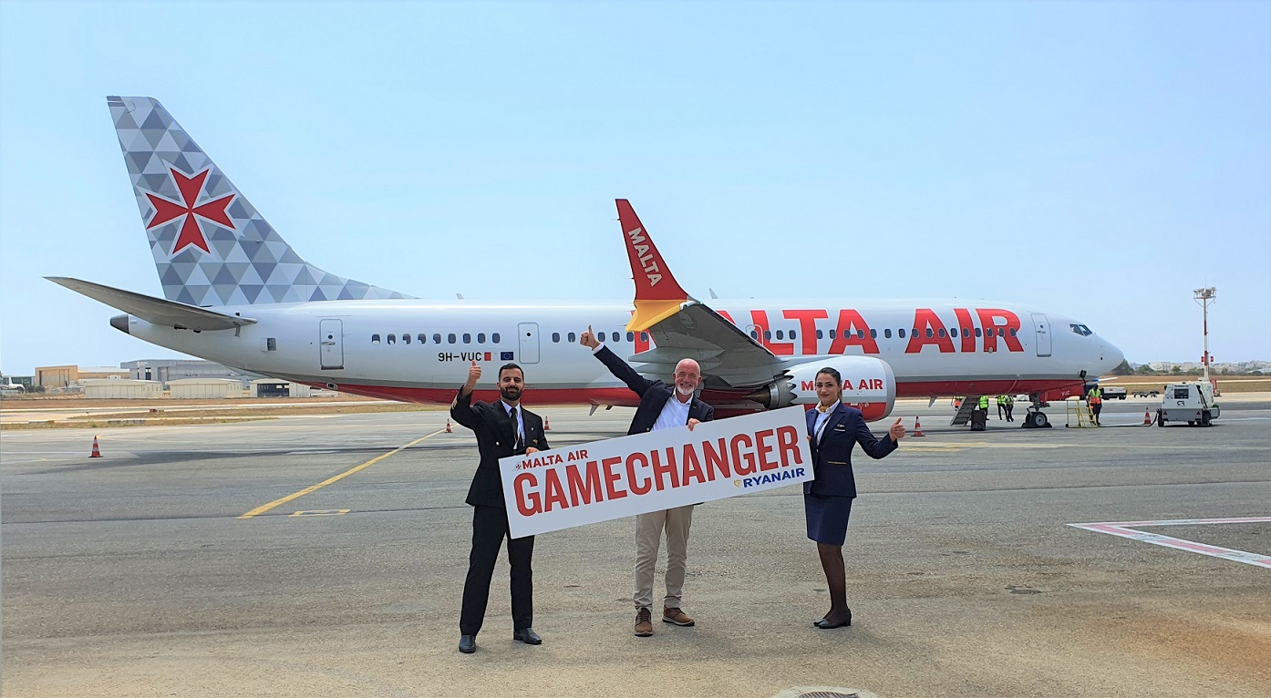 First Malta Air “Gamechanger” Boeing 737-8200 Lands In Malta