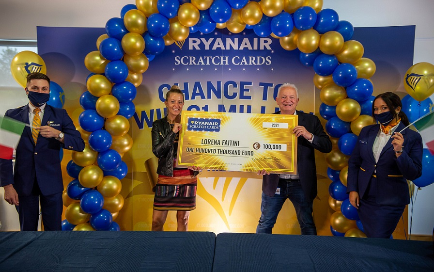 Una Fortunata Cliente Ryanair Vince €100.000