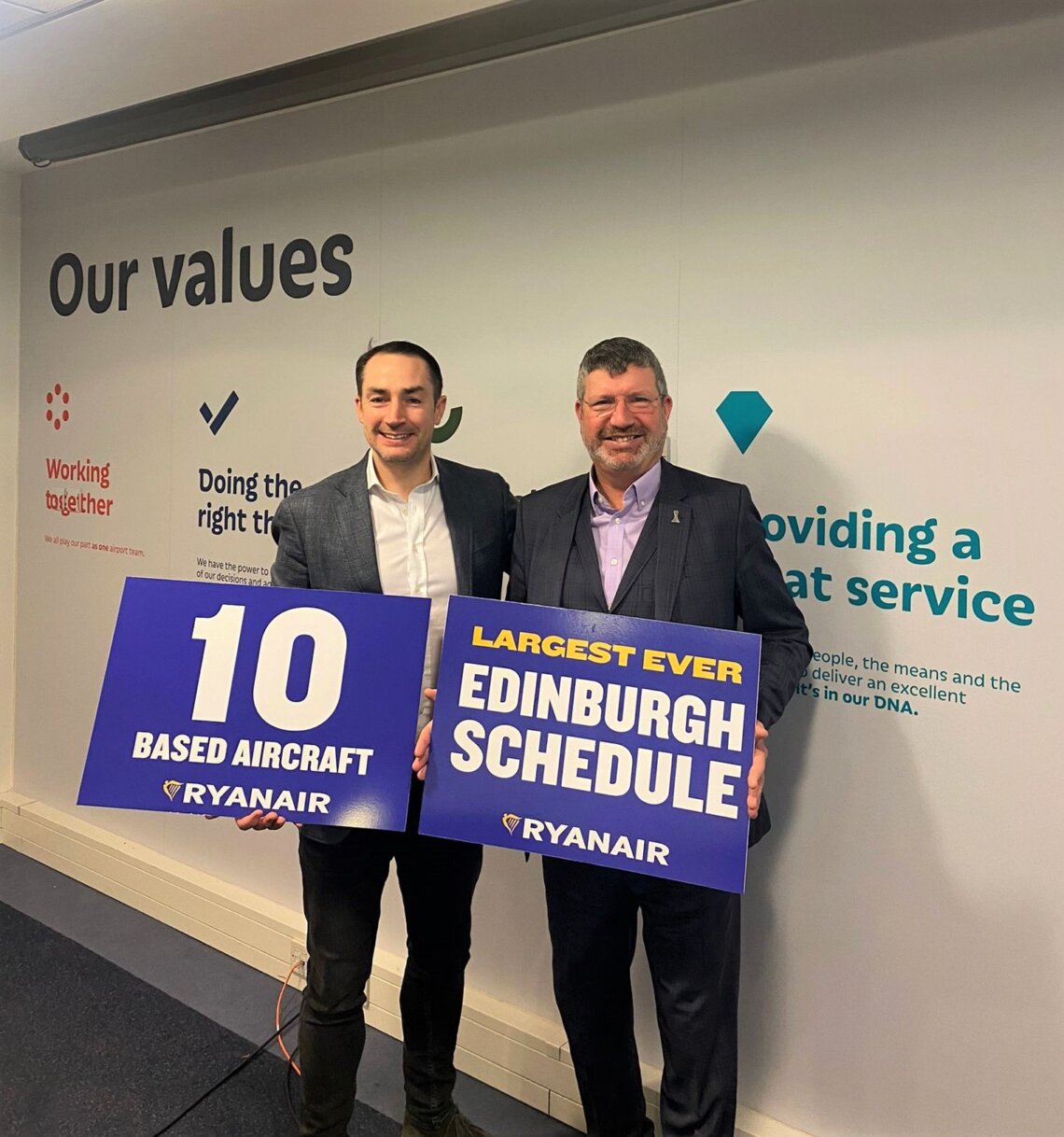 Ryanair Announces Biggest Ever Edinburgh Schedule Ryanair's Corporate