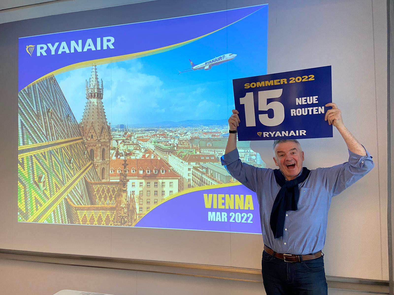 Ryanair Stellt Für 2022 15 Neue Sommerrouten Ab Wien Vor (Insgesamt 91)