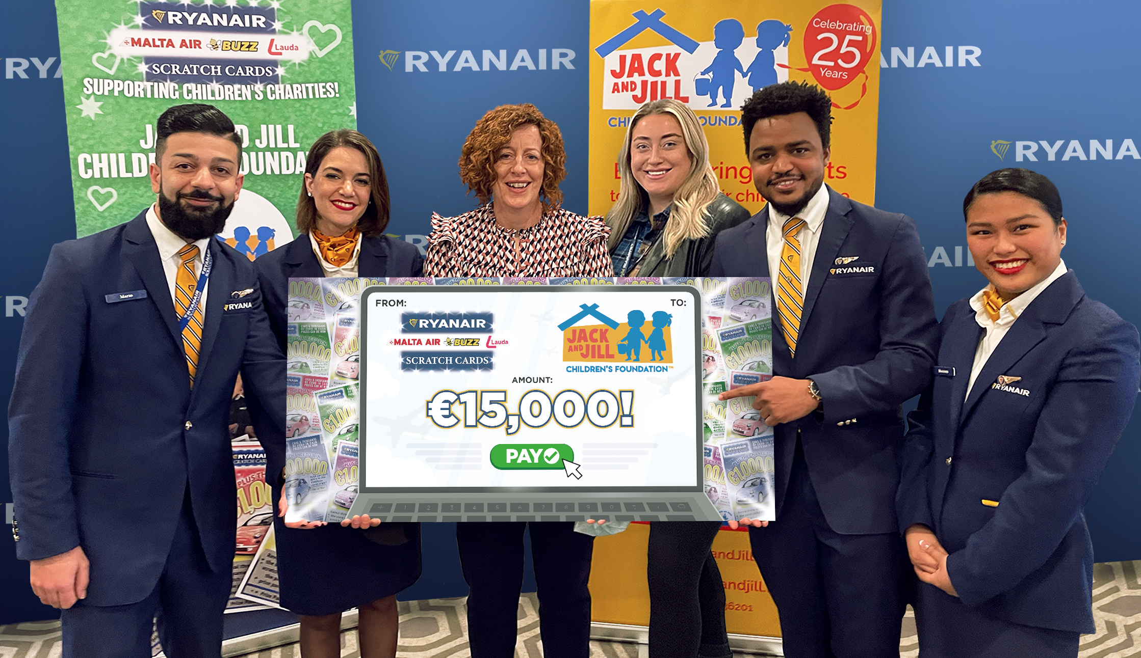 Ryanair Proudly Donates €15k To Jack & Jill