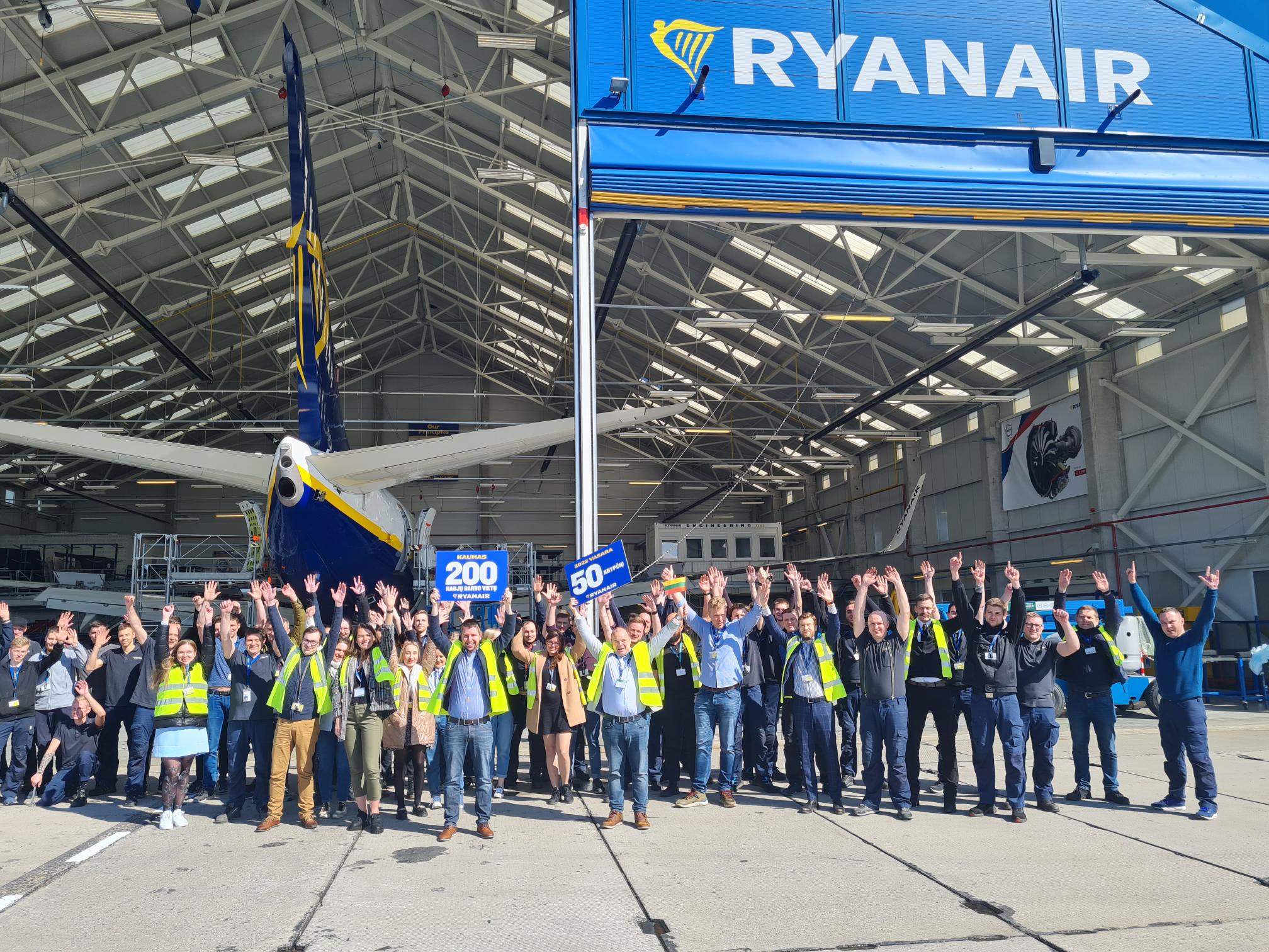 Ryanair Ampliará Sus Instalaciones De Mantenimiento De Aviones En El Aeropuerto De Kaunas