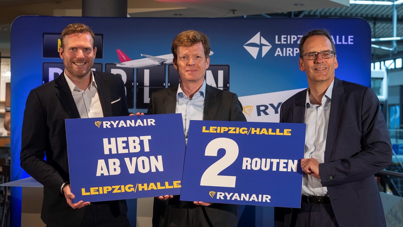 Ryanair Hebt Vom Flughafen Leipzig/Halle Ab