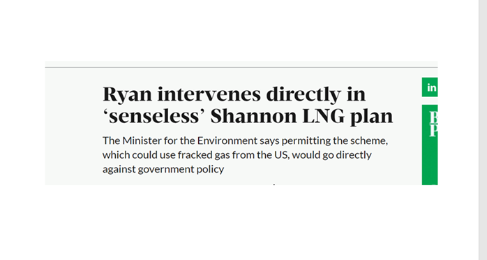 RYANAIR CALLS ON MINISTER RYAN TO INTERVENE IN DUBLIN AIRPORT TRAFFIC CAP…EXACTLY THE WAY HE DID IN SHANNON LNG PLANNING