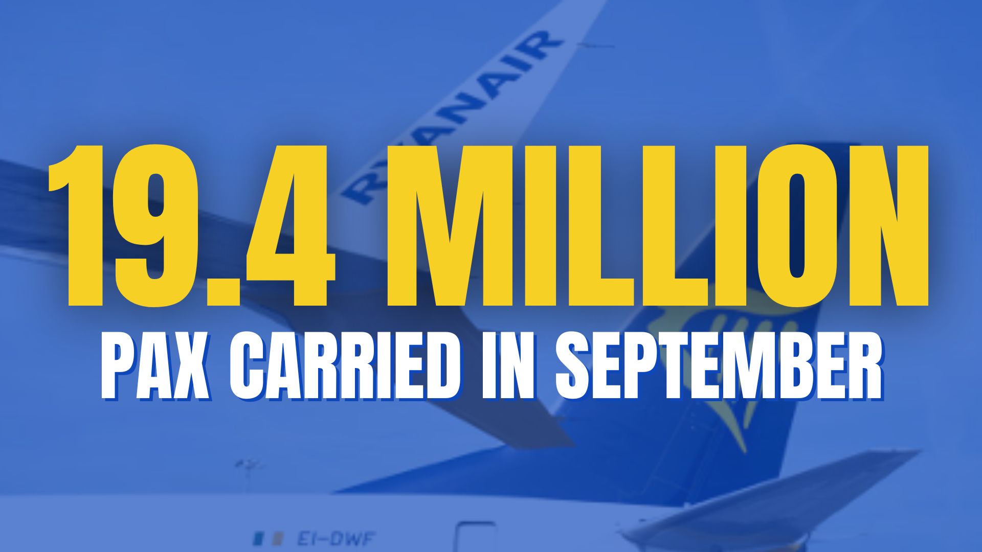 RYANAIR SEPT TRAFFIC GROWS 2% TO 19.4M GUESTS