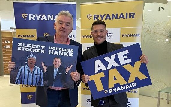 RYANAIR FORDERT DIE ÖSTERREICHISCHE REGIERUNG AUF, DIE LUFTVERKEHRSSTEUER IN HÖHE VON 12 € ABZUSCHAFFEN – DA DEUTSCHLAND, SCHWEDEN, UNGARN UND ITALIEN FOLGT UND STEUERN SENKT