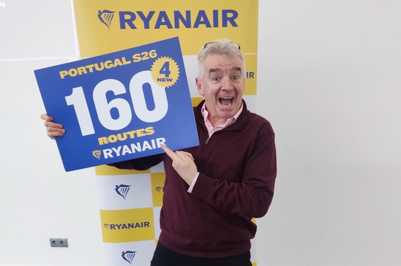 RYANAIR LANÇA CALENDÁRIO RECORD S26 DE/ PARA PORTUGAL