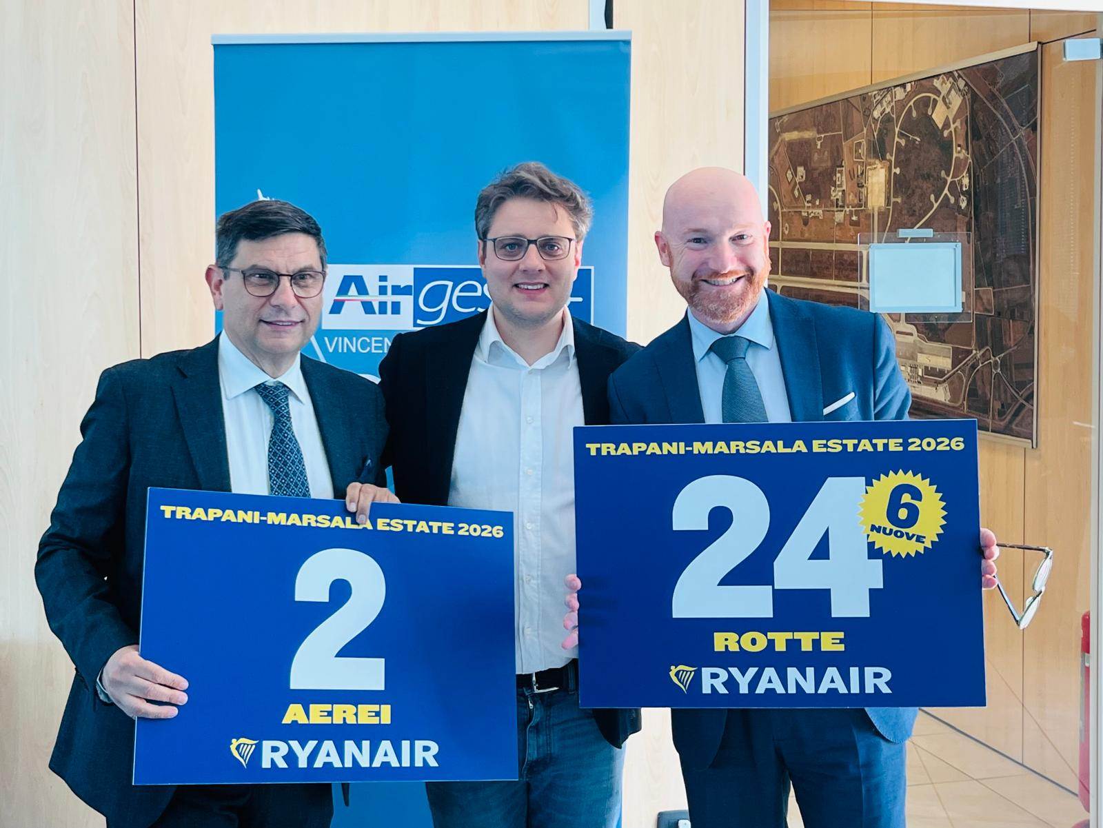 RYANAIR ANNOUNCES RECORD S26 SCHEDULE FOR TRAPANI-MARSALA