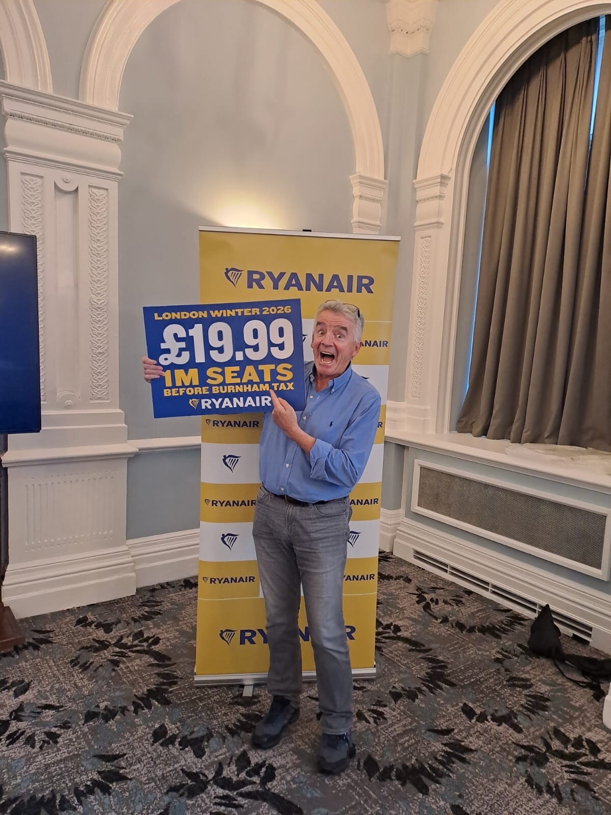 RYANAIR LAUNCHES RECORD NEW UK W’26 SCHEDULE, CALLS FOR ABOLITION OF APD TO AVOID DOUBLE TAXATION OF VISITORS GIVEN LABOUR’S NEW “VISITOR TAX”